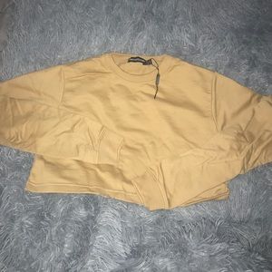 Pretty Little Thing, Sand crop top, unworn US 6